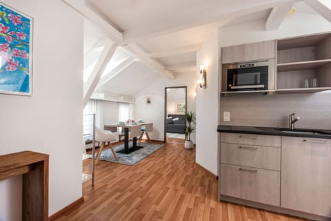 Family Apartment | Private kitchenette | Coffee/tea maker, electric kettle