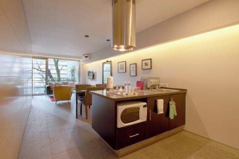 Superior Apartment, 2 Bedrooms, 2 Bathrooms | Private kitchen | Full-size fridge, microwave, oven, stovetop