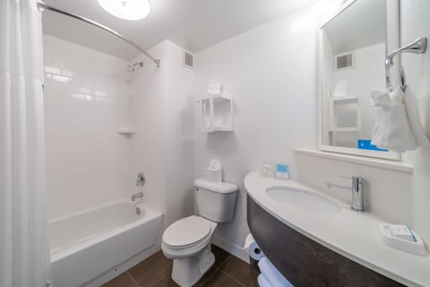 Room, 1 King Bed, Non Smoking | Bathroom | Hydromassage showerhead, designer toiletries, hair dryer, towels