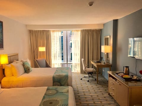 Standard Double Room, 2 Double Beds | View from room