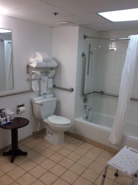 Standard Room, 1 Queen Bed, Accessible, Non Smoking (Walk-in Shower) | Accessible bathroom