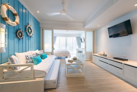 Family Pool Access | Living area | 32-inch LCD TV with cable channels, TV, DVD player