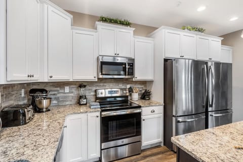 We provide a coffee pot, keurig, mixer, toaster, and more!