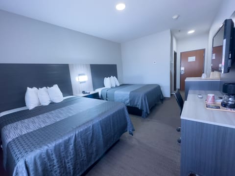 Standard Room, 2 Queen Beds, Non Smoking | Soundproofing, iron/ironing board, free WiFi, bed sheets