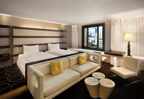 Club Suite, 1 King Bed, Corner | Premium bedding, minibar, in-room safe, individually decorated