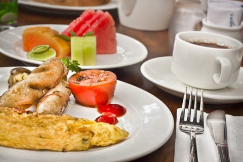 Daily buffet breakfast (IDR 85000 per person)