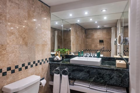 The Level Grand Premium | Bathroom | Eco-friendly toiletries, hair dryer, towels