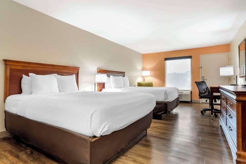 Standard Room, 2 Queen Beds, Smoking | Premium bedding, pillowtop beds, desk, blackout drapes