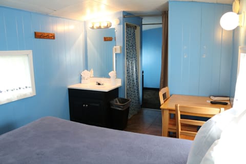  Small Family Caboose, 1 Double Bed and 2 Single Bunks | Bathroom | Free toiletries, towels, soap, shampoo