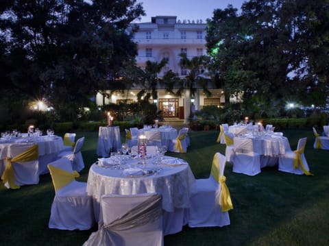 Outdoor wedding area