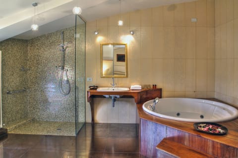 Deluxe Suite | Bathroom | Hair dryer, bathrobes, slippers, bidet