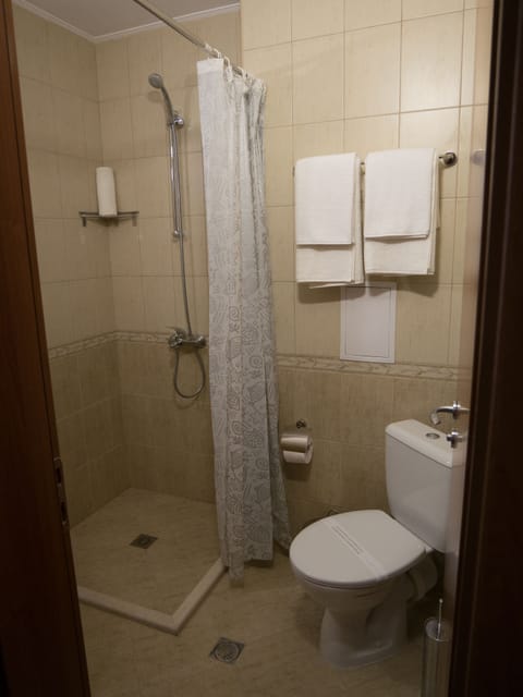 Classic Single Room | Bathroom | Shower, hair dryer, towels, toilet paper