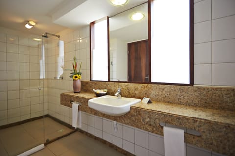 Bungalow, Sea Facing | Bathroom | Shower, free toiletries, hair dryer, towels