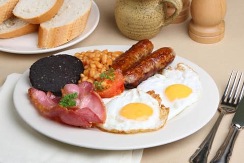Daily English breakfast (GBP 12.50 per person)