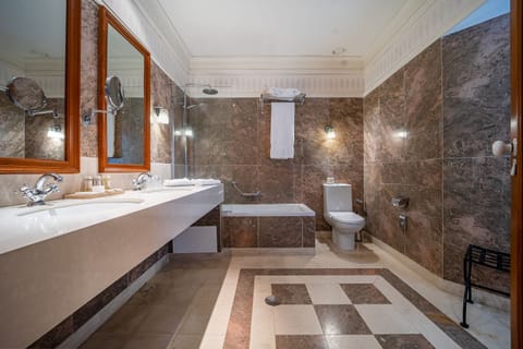 Grand Suite (Superior) | Bathroom | Combined shower/tub, free toiletries, hair dryer, bathrobes