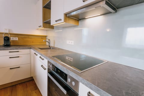 Comfort Condo, 2 Bedrooms, Balcony, Mountain View | Private kitchen | Full-size fridge, microwave, stovetop, dishwasher