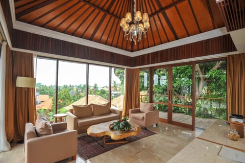 Rooftop Villa, 2 Bedrooms, Garden View | Living room | 32-inch LCD TV with satellite channels, TV