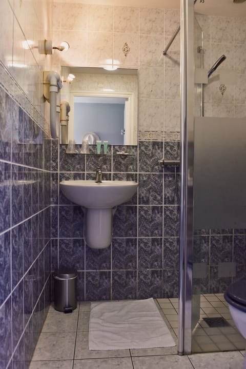 Standard Double Room, Patio, Garden View | Bathroom | Shower, free toiletries, hair dryer, towels