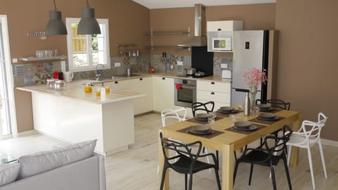 Villa | Private kitchen | Coffee/tea maker, electric kettle, highchair