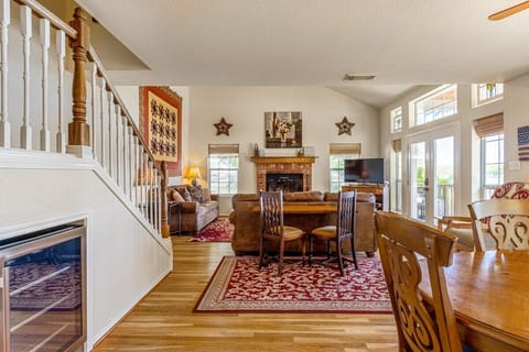 Open floor plan all rooms with view of the lake!