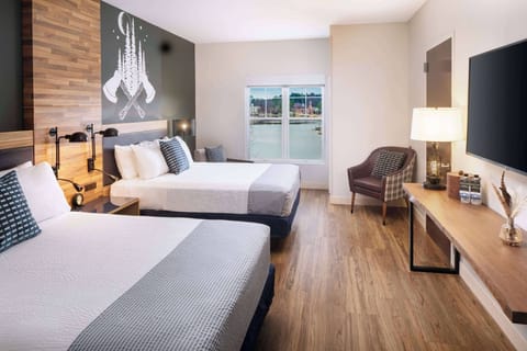 Room, 2 Queen Beds, Lake View | Premium bedding, down comforters, desk, blackout drapes