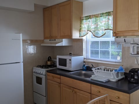 Apartment, 1 Bedroom | Private kitchen | Full-size fridge, microwave, oven, stovetop