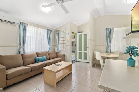 Premium Palm Cottage | Living area | LCD TV