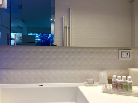 Superior Double Room | Bathroom | Shower, designer toiletries, hair dryer, bathrobes