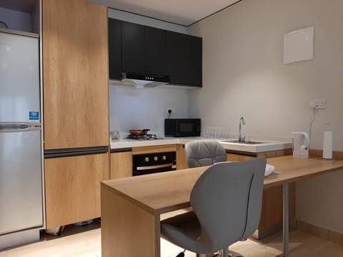 Comfort Apartment, 1 Double Bed, Non Smoking, Pool Access (E1) | Private kitchen | Microwave, oven, electric kettle