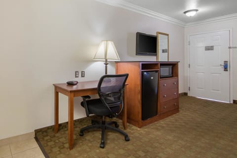 Standard Room, 2 Queen Beds, Non Smoking | Desk, laptop workspace, blackout drapes, iron/ironing board