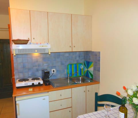 Economy Studio, Ground Floor | Private kitchen | Full-size fridge, stovetop, coffee/tea maker, electric kettle