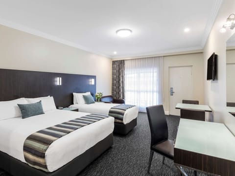 Superior Room, Multiple Beds | Premium bedding, minibar, desk, blackout drapes