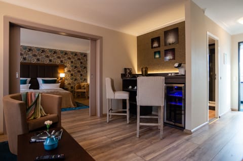 Suite, 1 King Bed, 2 Bathrooms, Garden Area (incl. 3.50€ per room/night Energy Fee) | Hypo-allergenic bedding, down comforters, in-room safe