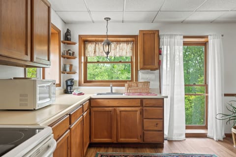 Panoramic Studio Suite | Private kitchen | Fridge, microwave, stovetop, dishwasher