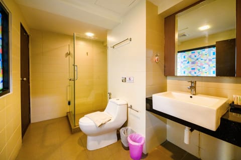 Deluxe Suite, City View | Bathroom | Shower, free toiletries, hair dryer, towels
