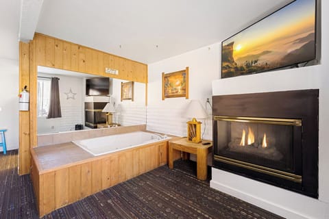 Polar Bear | Living area | Flat-screen TV, fireplace