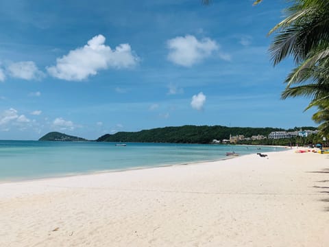 Beach nearby, white sand