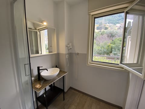 Standard Double Room | Bathroom | Shower, free toiletries, towels, toilet paper