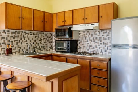 Condo, 1 Bedroom, Ocean View | Private kitchen | Full-size fridge, microwave, stovetop, coffee/tea maker