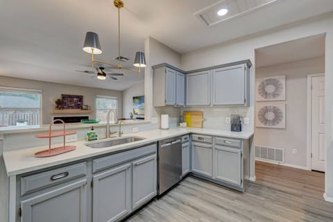 Open kitchen and dining