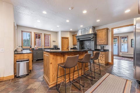 Spacious chef's kitchen on main level