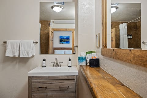 Family Suite | Bathroom | Eco-friendly toiletries, hair dryer, towels