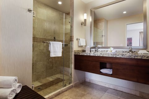 King Bed Bedroom Suite | Bathroom shower