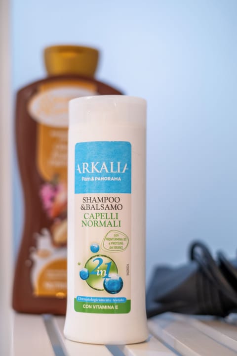 Shower, free toiletries, hair dryer, bathrobes