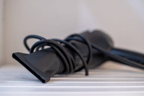 Shower, free toiletries, hair dryer, bathrobes