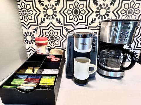 Full service Drip and Kuerig coffee station.