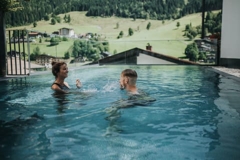 Indoor pool, outdoor pool, sun loungers