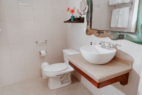 Standard Suite | Bathroom | Shower, hair dryer, towels, soap