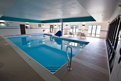 Indoor pool, open 10 AM to 11 PM, sun loungers