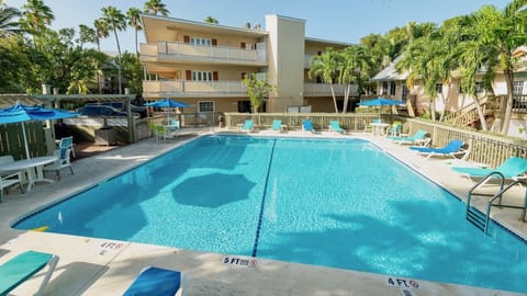 The large community pool is located just downstairs...